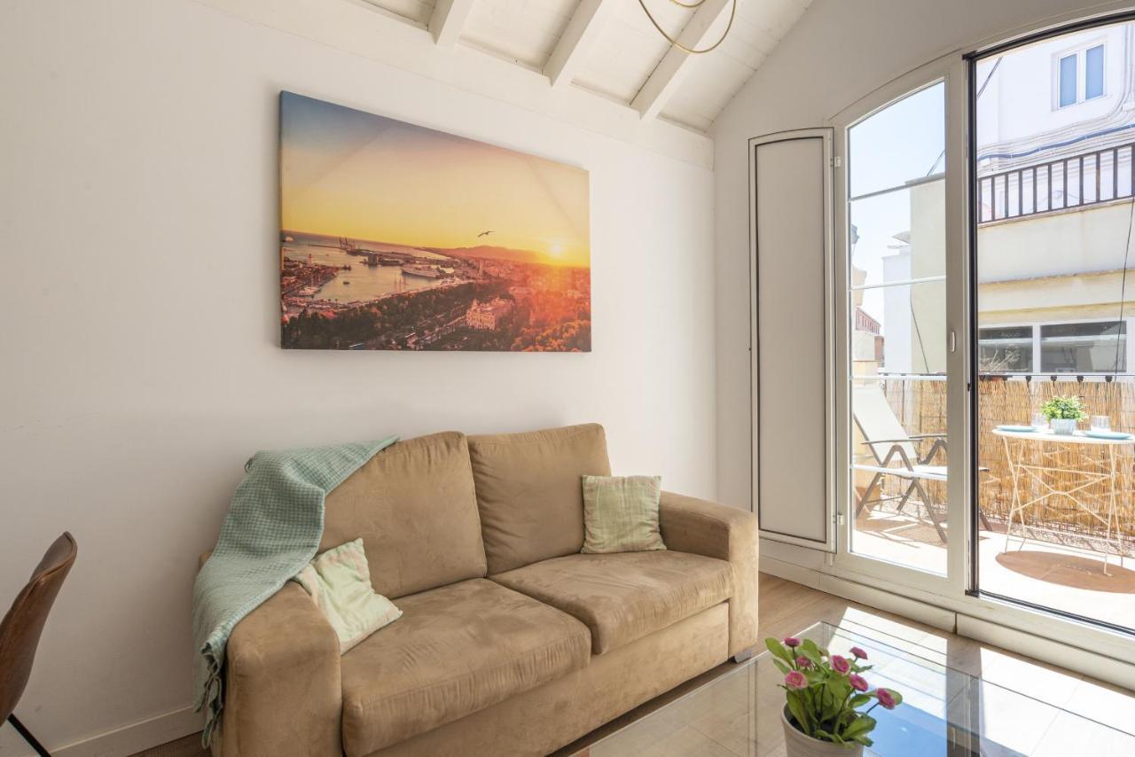 מאלגה Urbe10 Terrace Constitucion 1 Bedroom Apartment מראה חיצוני תמונה