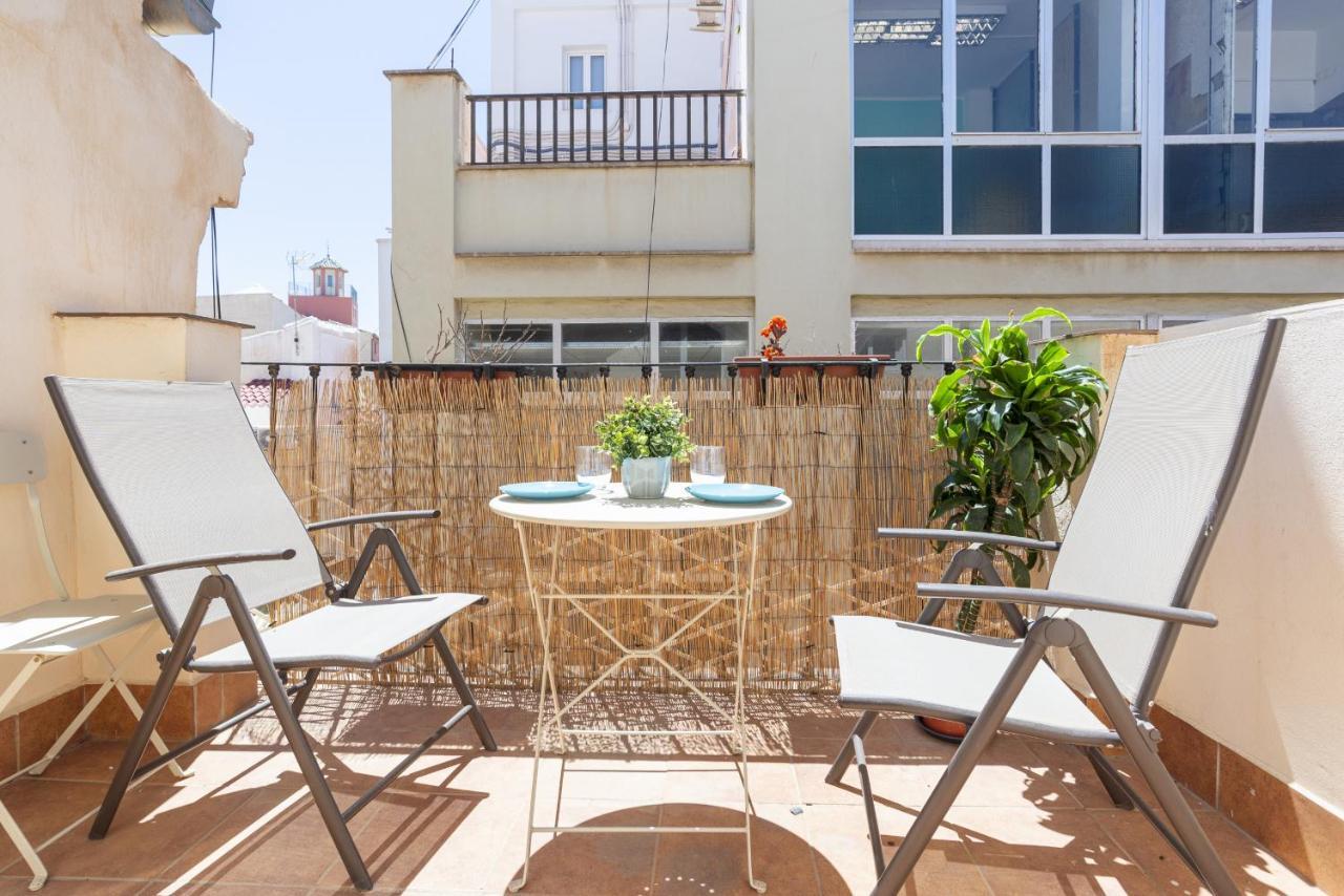 מאלגה Urbe10 Terrace Constitucion 1 Bedroom Apartment מראה חיצוני תמונה
